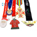 Concevez sur mesure vous possédez le logo en métal plaqué or argent bronze émail 3D course marathon fabricant de médailles sportives